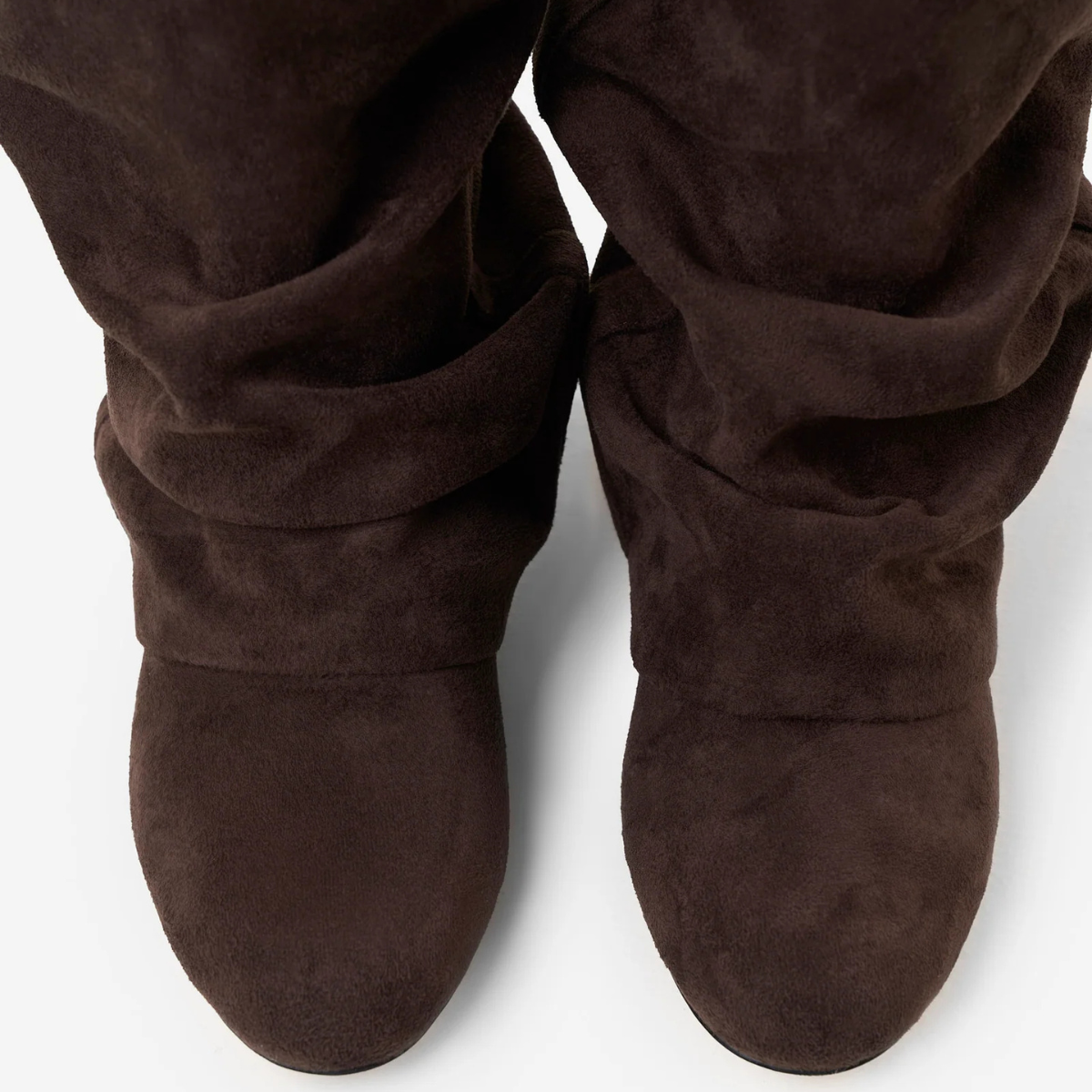 Slouchy Suede Low Boots New York - Brown