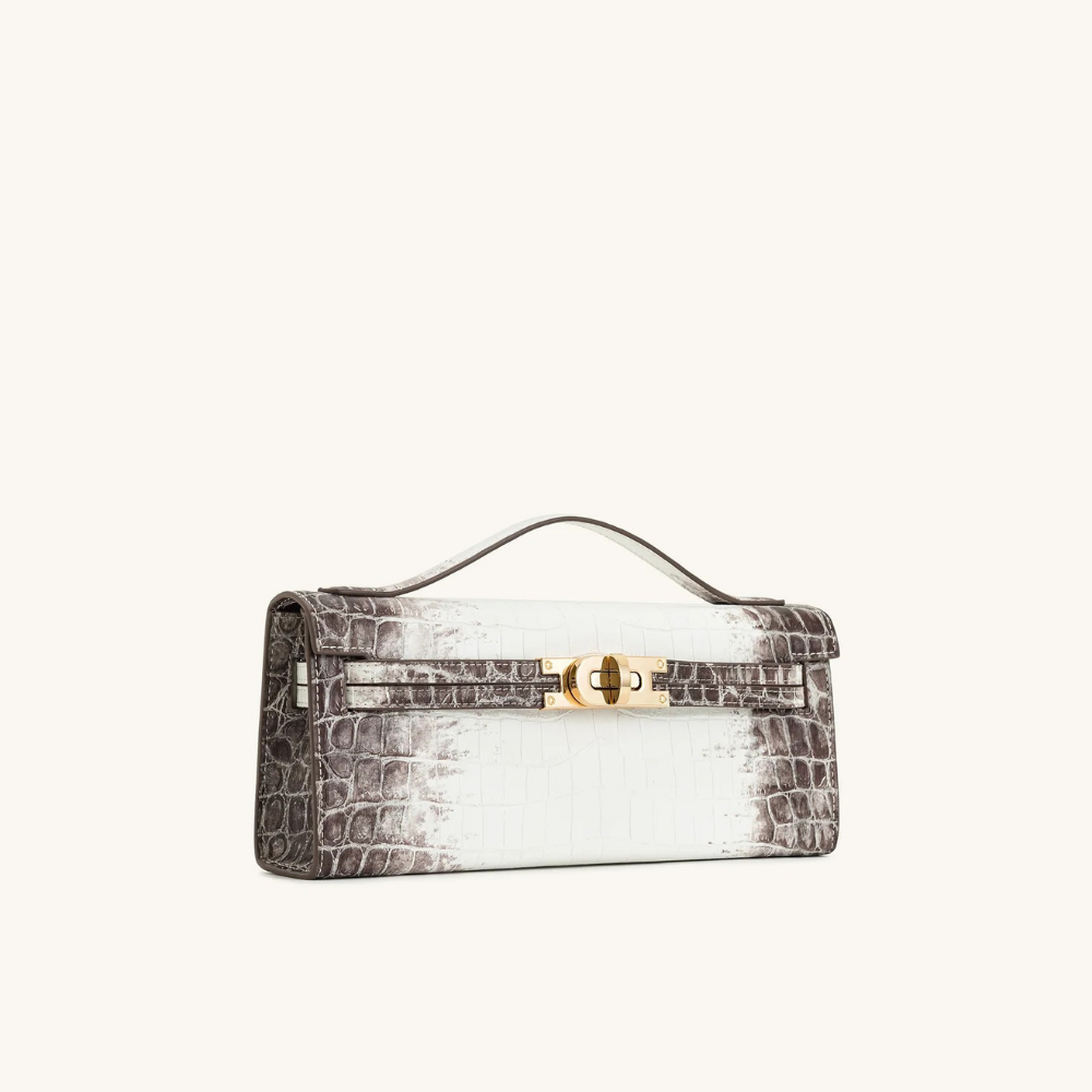 Top Handle Bag Clémence - White Croc