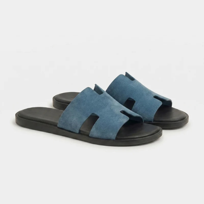 Sandals Amalfi Suede - Blue Jean