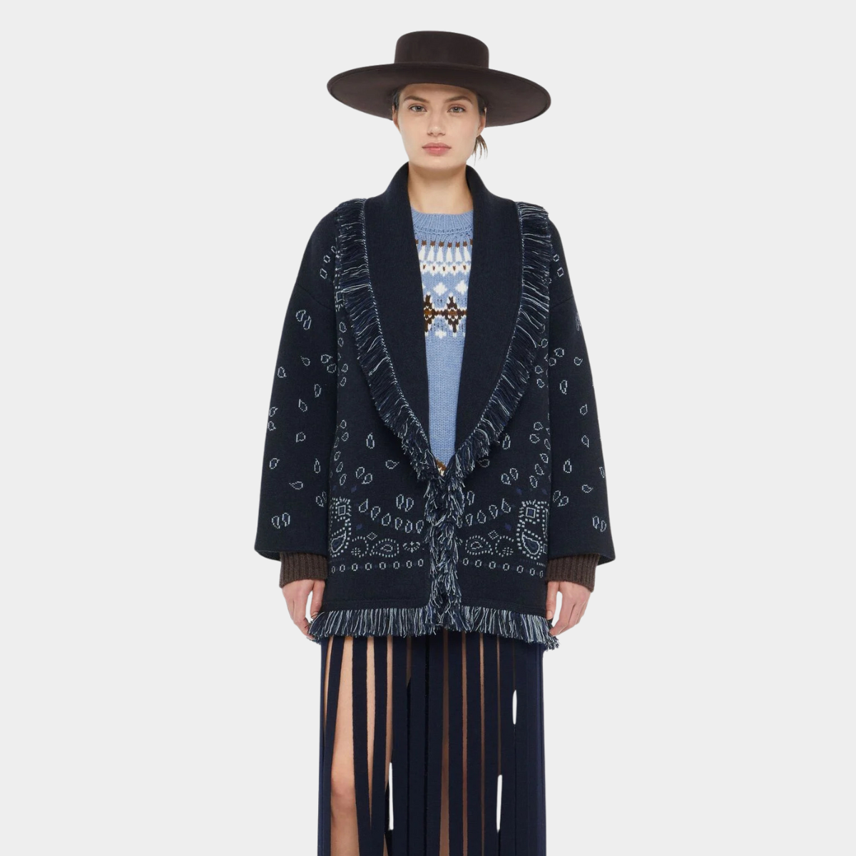 Cardigan bandana Persia - Blue