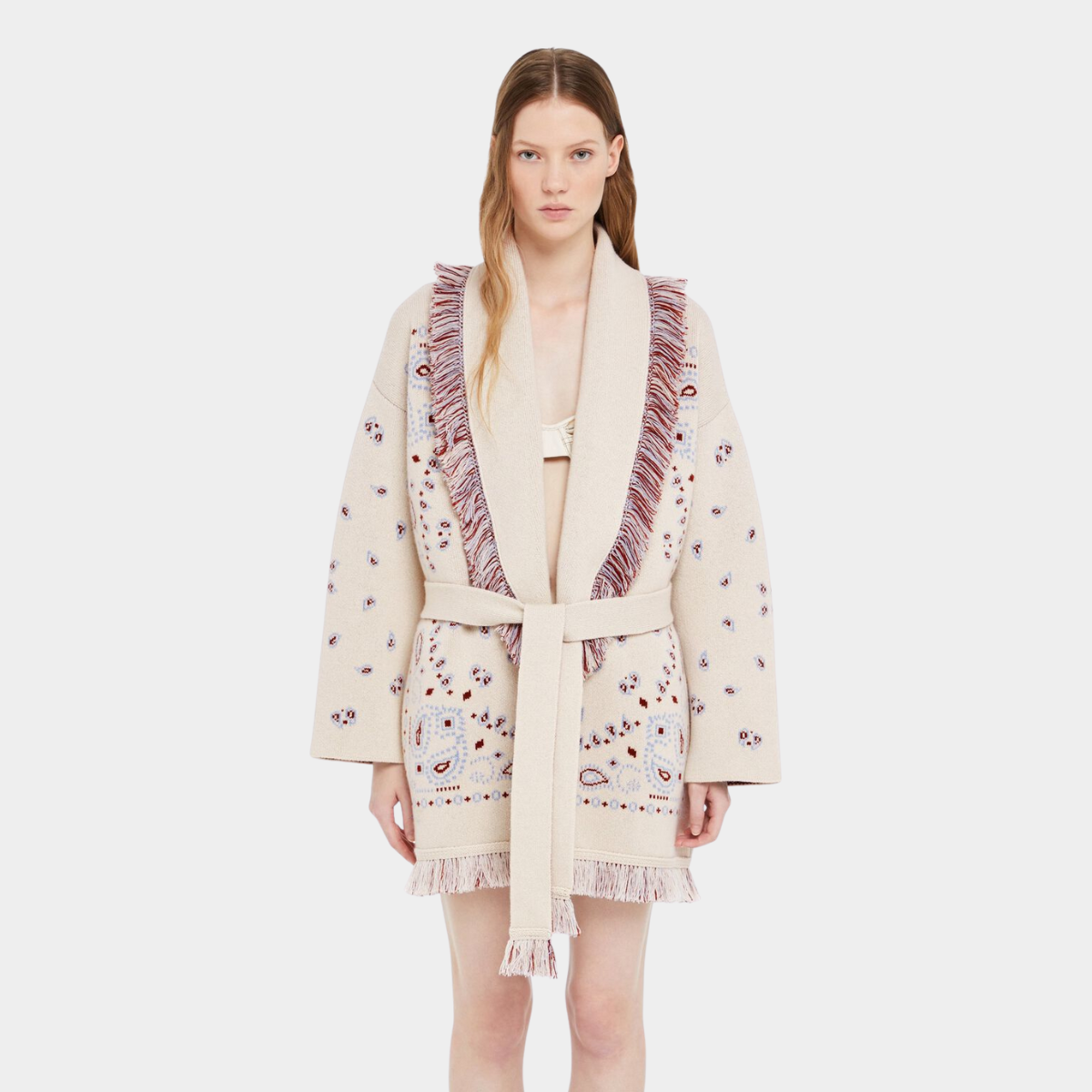 Cardigan bandana Persia - White