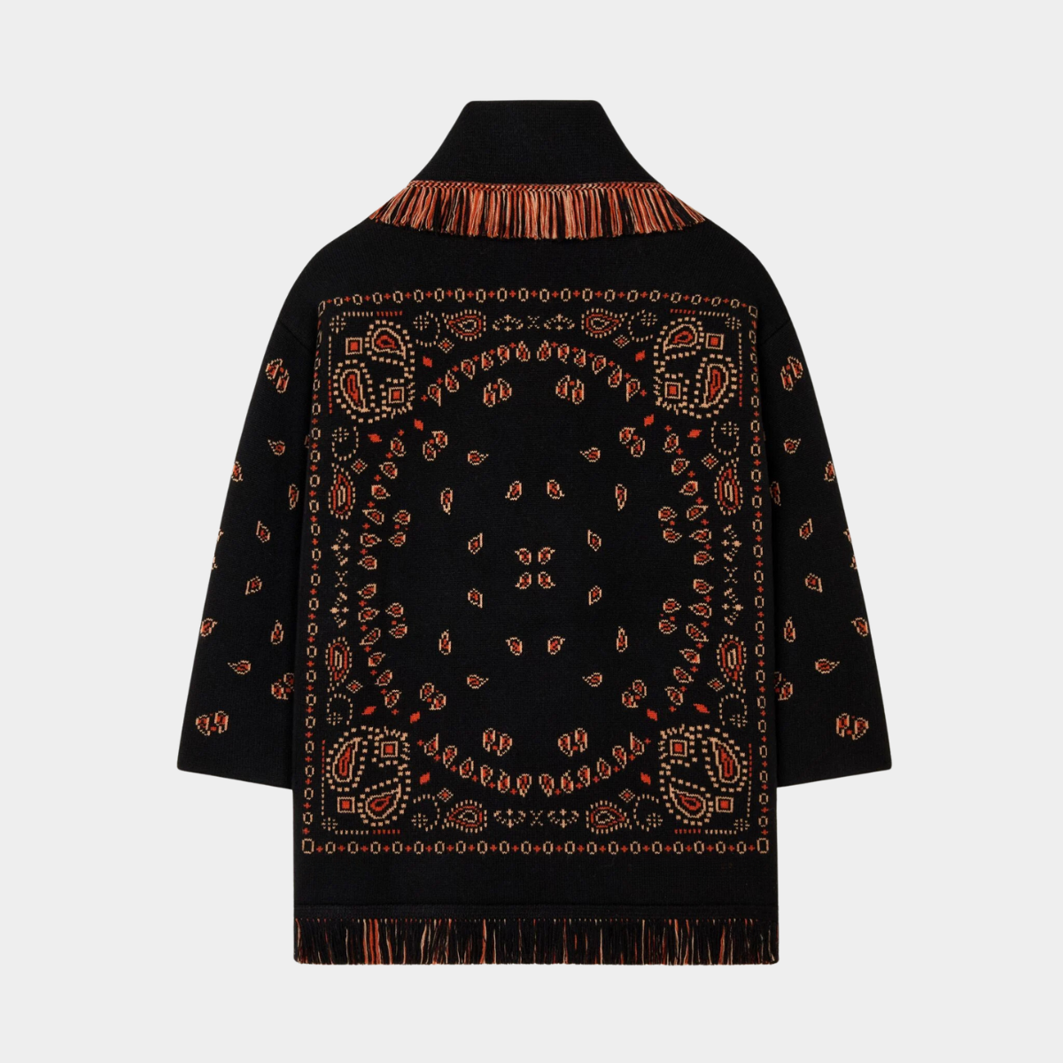 Cardigan bandana Persia - Black & Orange