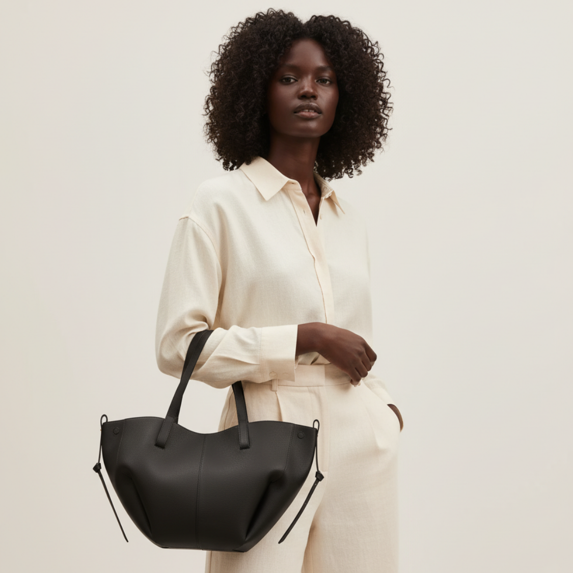 Mini Tote Bag Stella - Black