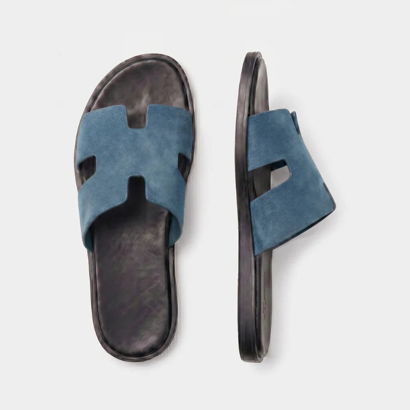 Sandals Amalfi Suede - Blue Jean