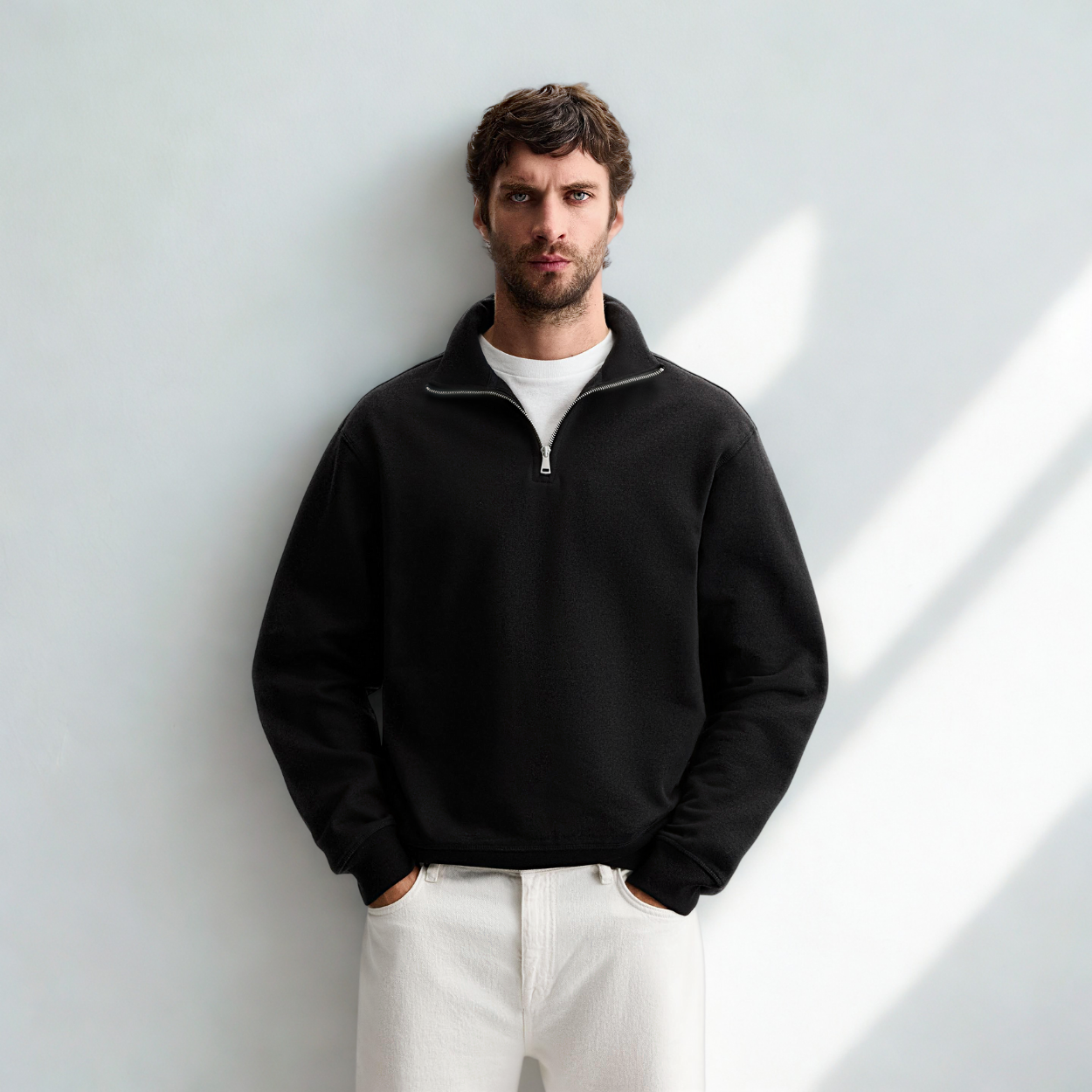 Zip Sweat Oslo - Black