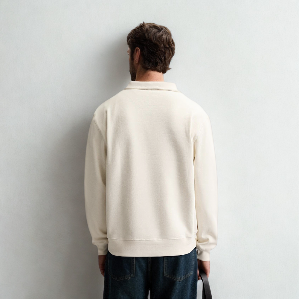 Zip Sweat Oslo - White