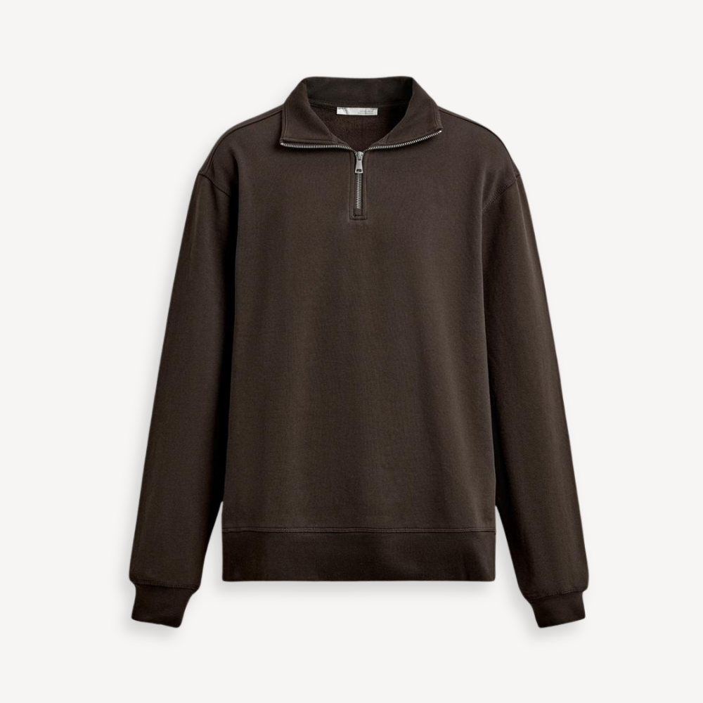 Zip Sweat Oslo - Brown