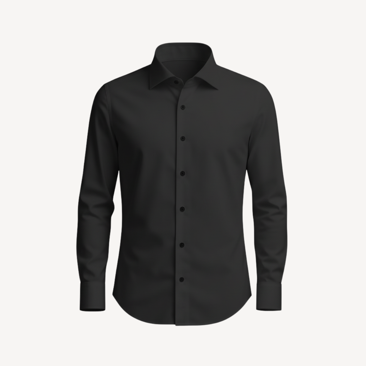 Anti-Wrinkle Slim Fit Shirt Manhattan - Black