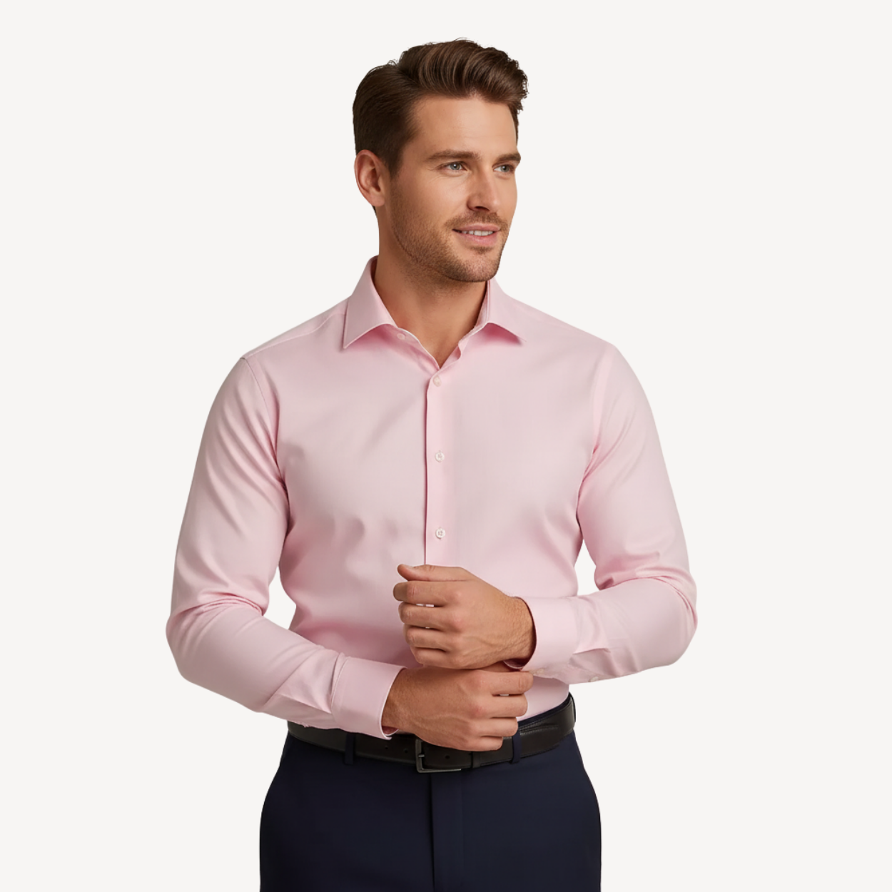 Anti-Wrinkle Slim Fit Shirt Manhattan - Pink