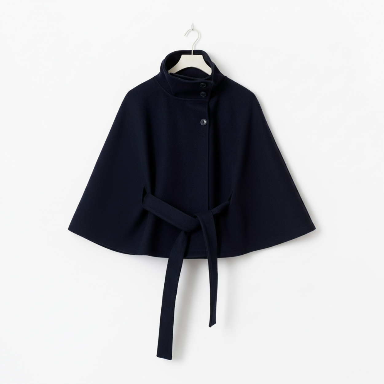 Belt Cape Coat Rivoli - Navy blue