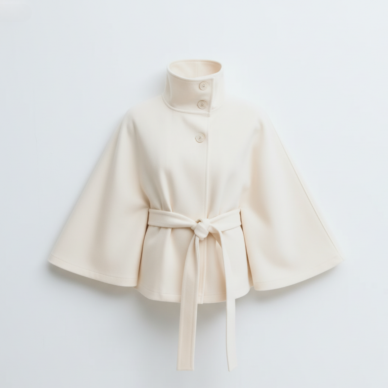 Belt Cape Coat Rivoli - White