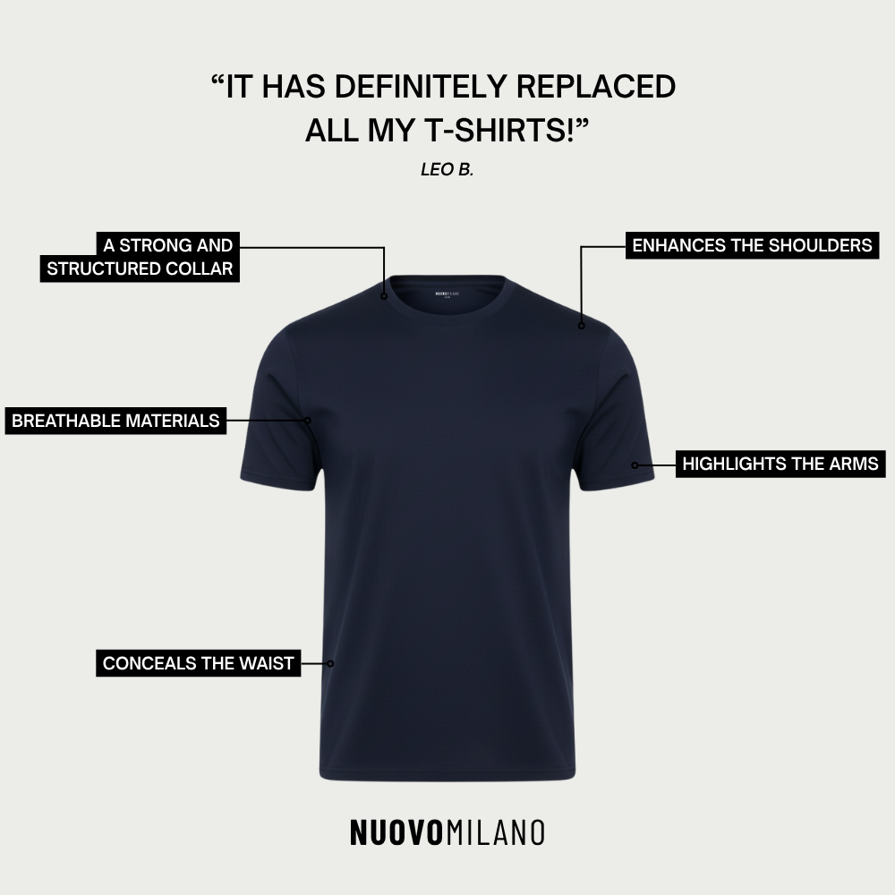 T-shirt Perfect Fit Athens - Navy blue