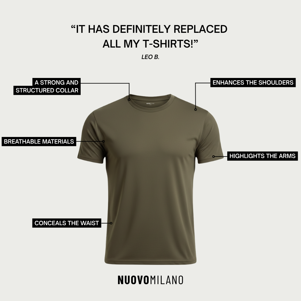 T-shirt Perfect Fit Athens - Kaki