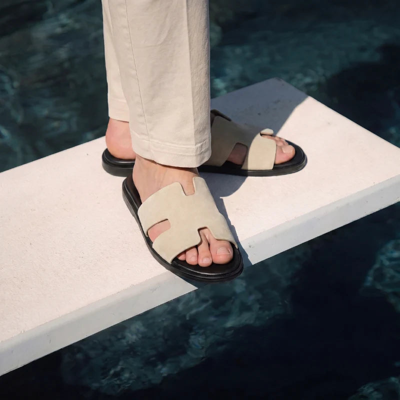 Sandals Amalfi Suede - Cream