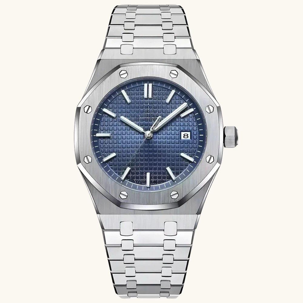 Royal Geneva 41mm - Silver / Ocean