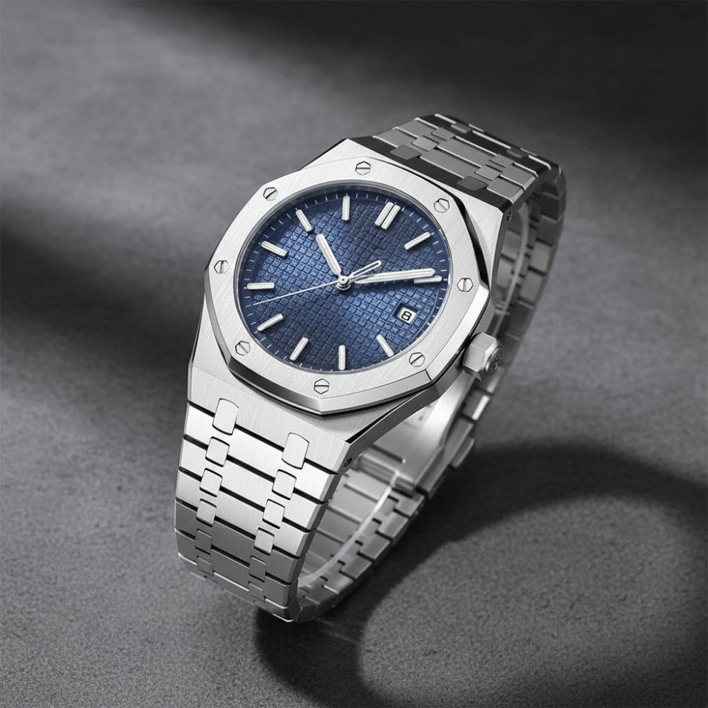 Royal Geneva 41mm - Silver / Ocean