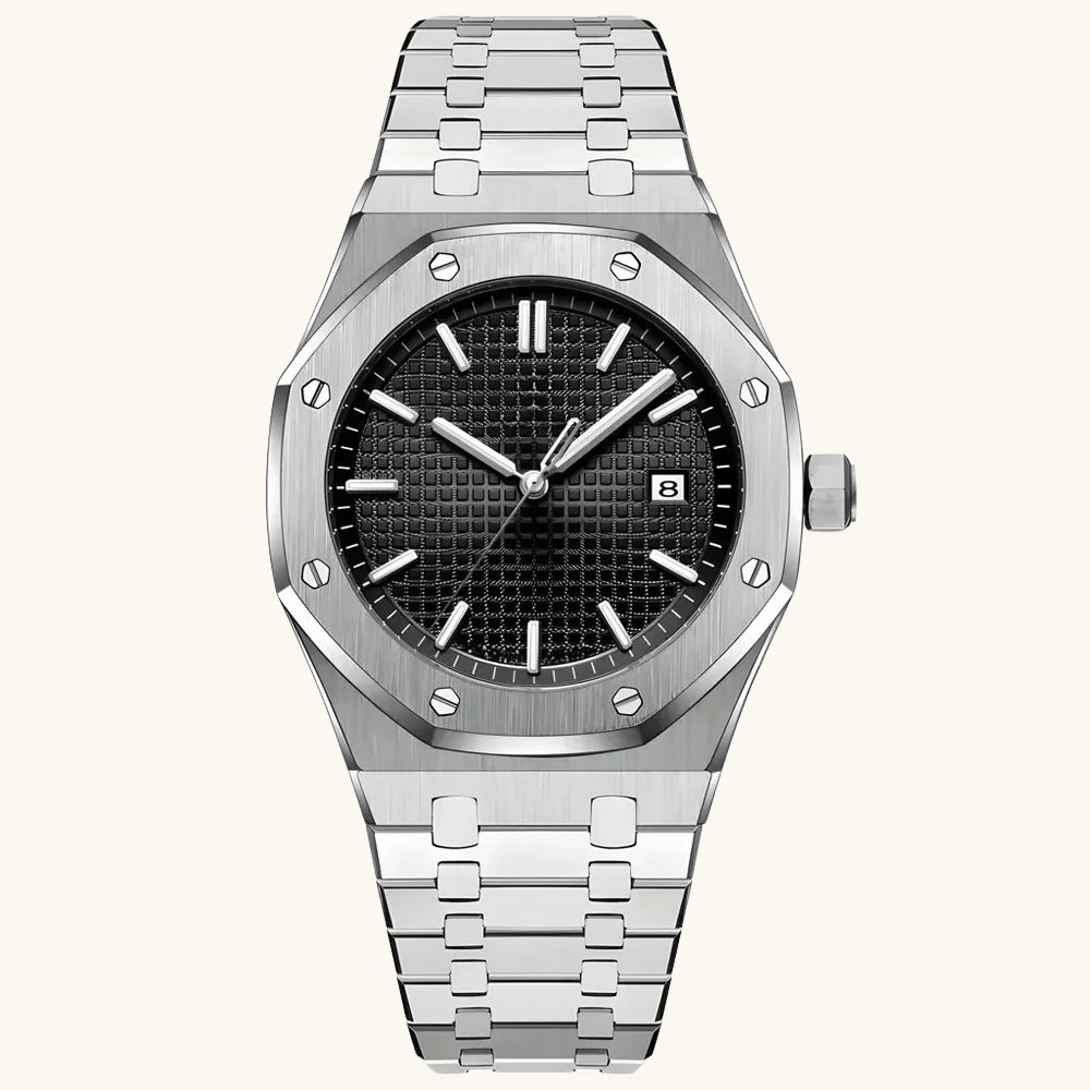 Royal Geneva 41mm - Silver / Stone