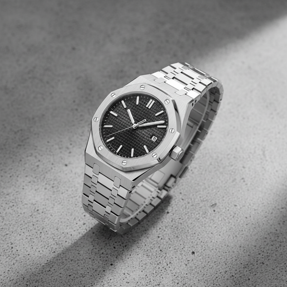 Royal Geneva 41mm - Silver / Stone