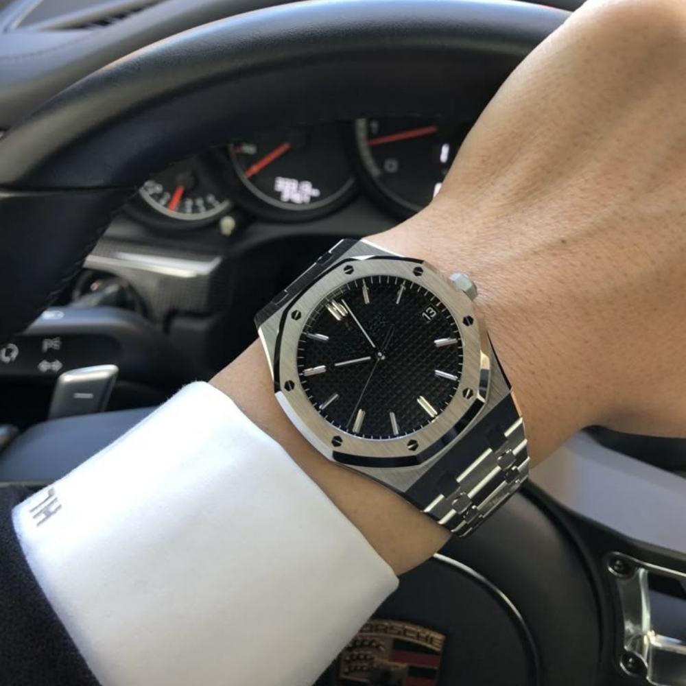 Royal Geneva 41mm - Silver / Stone