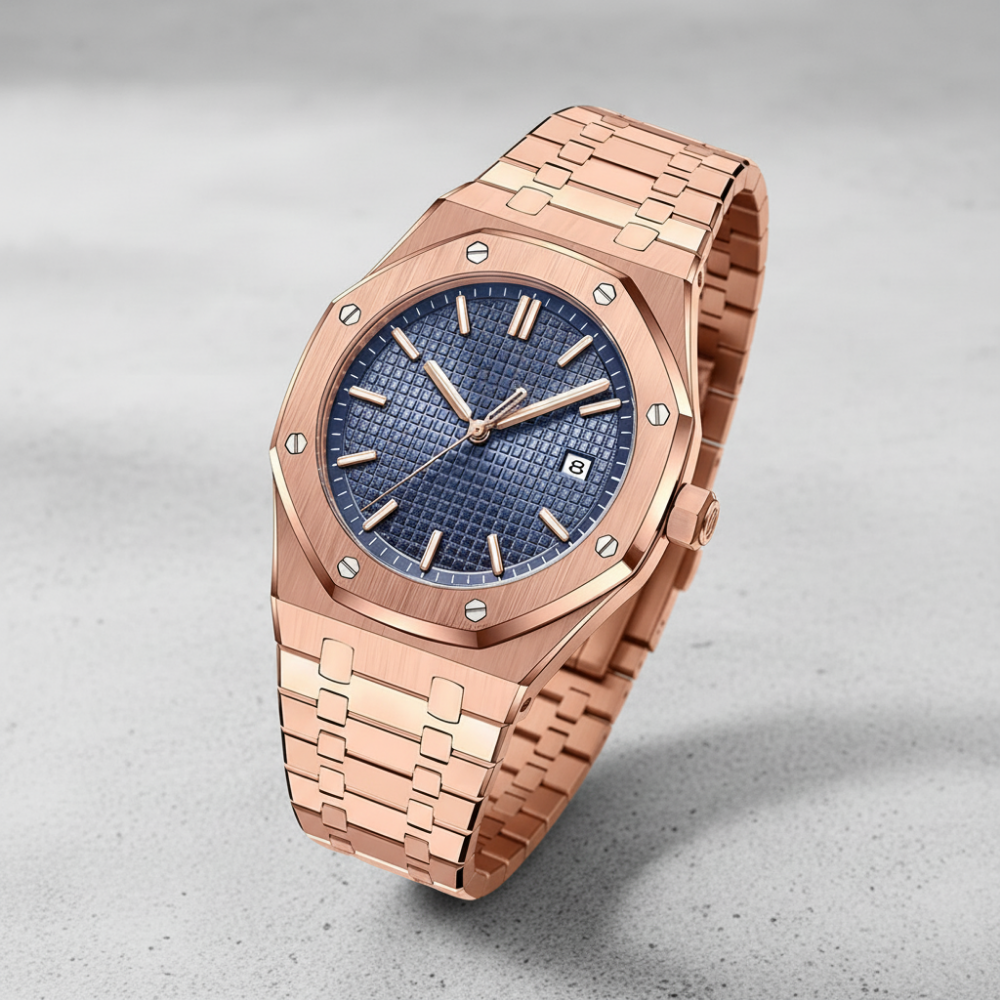 Royal Geneva 41mm - Rose Gold / Ocean