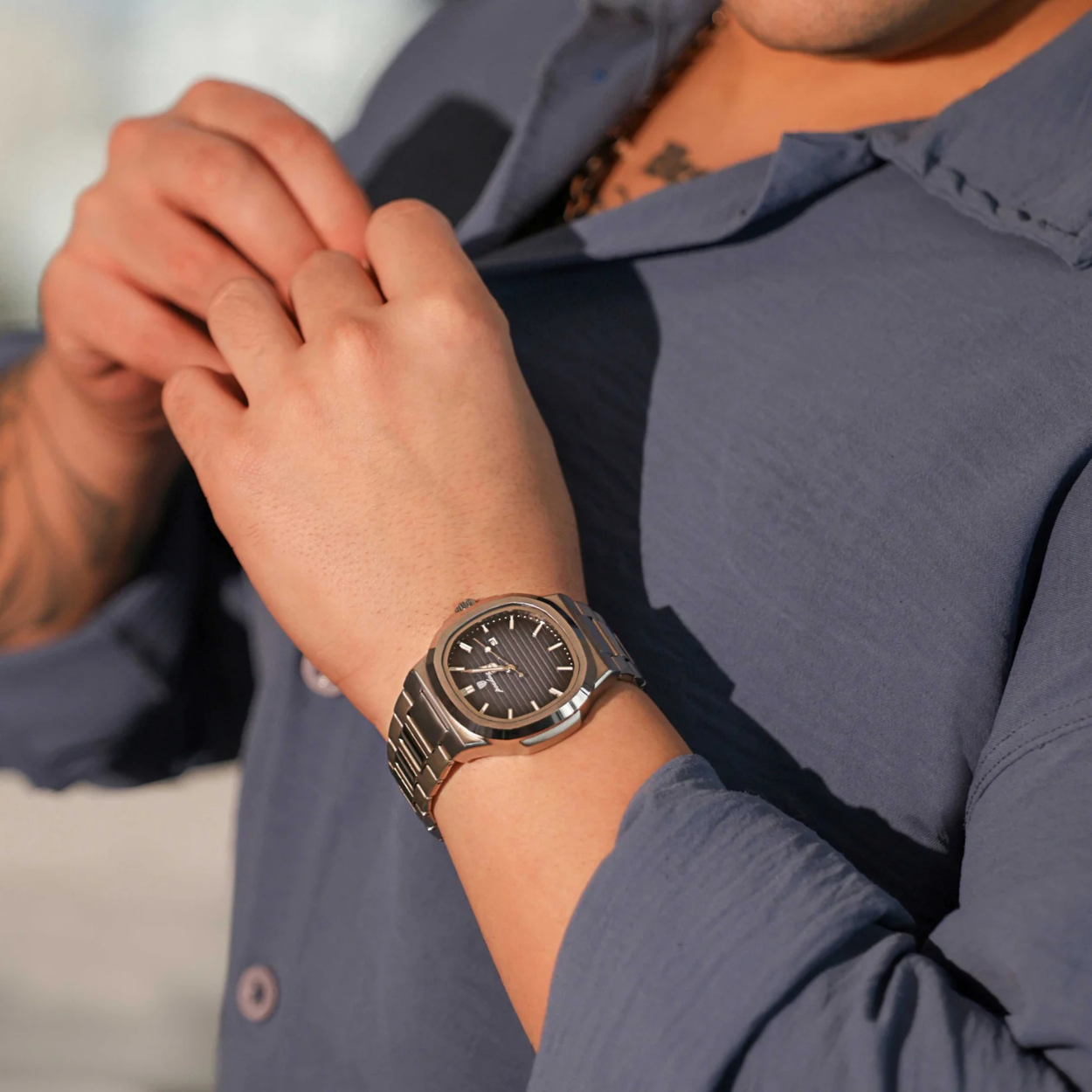 King Nautilus 41mm - Silver & Stone