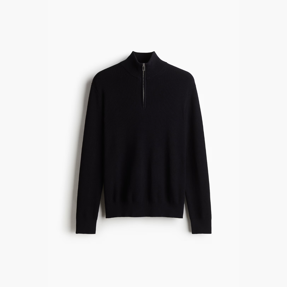 Ribbed Quarter-zip Saint-Moritz - Navy blue