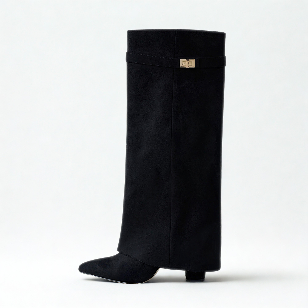 Suede High Boots New York - Black