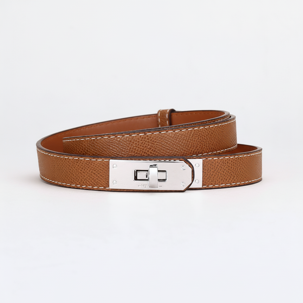 Adjustable Belt Paris - Brown Silver