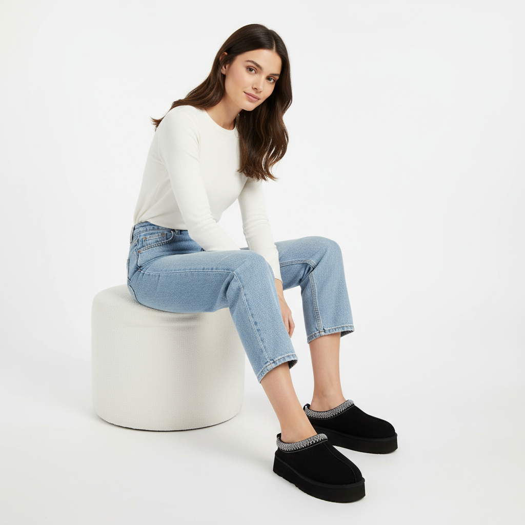 Platform Mules Sydney - Black
