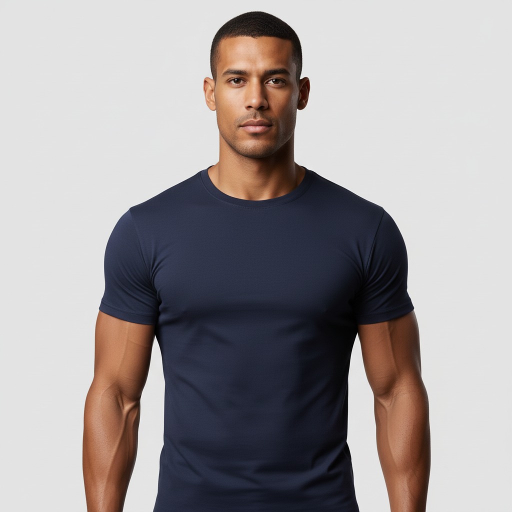 T-shirt Perfect Fit Athens - Navy blue