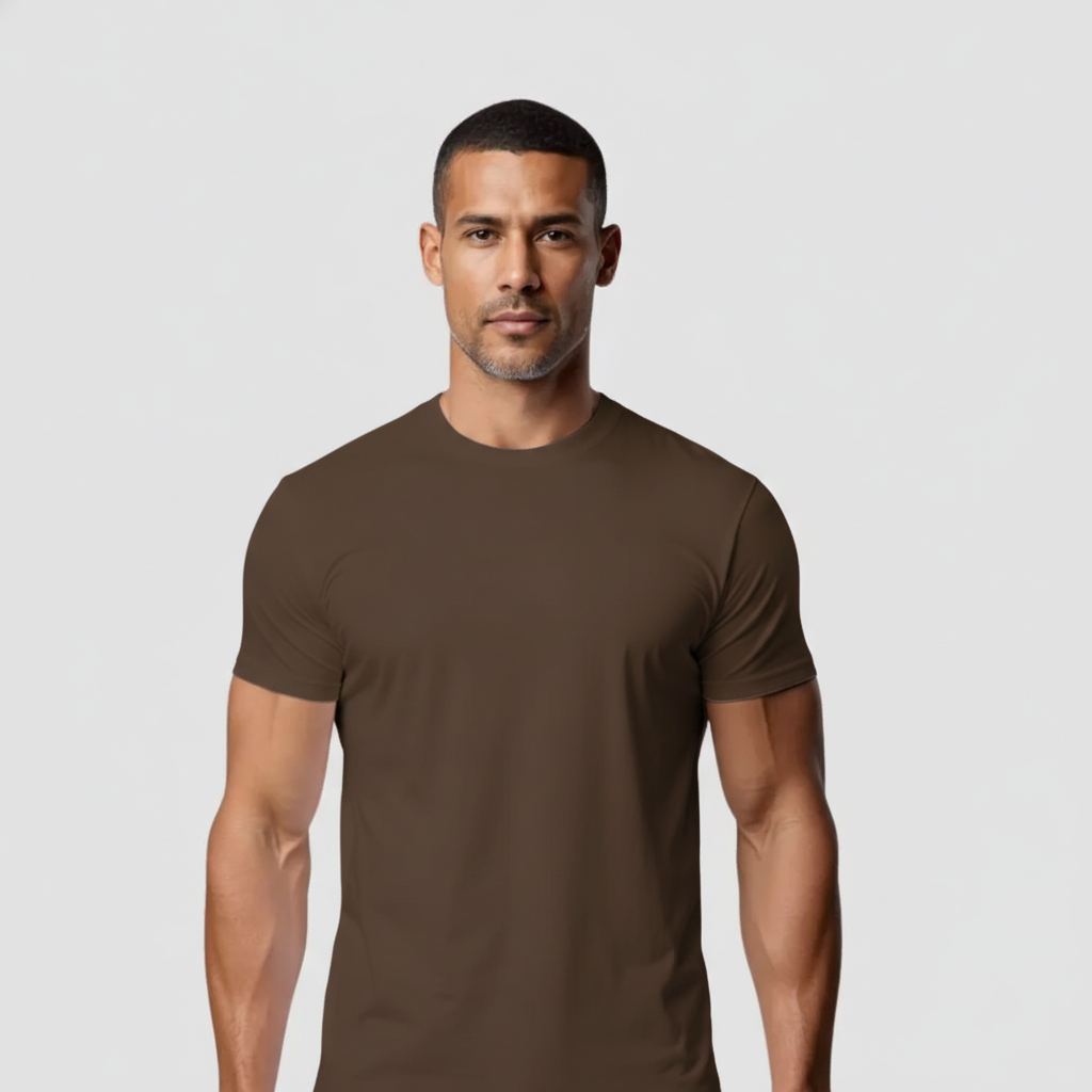 T-shirt Perfect Fit Athens - Brown
