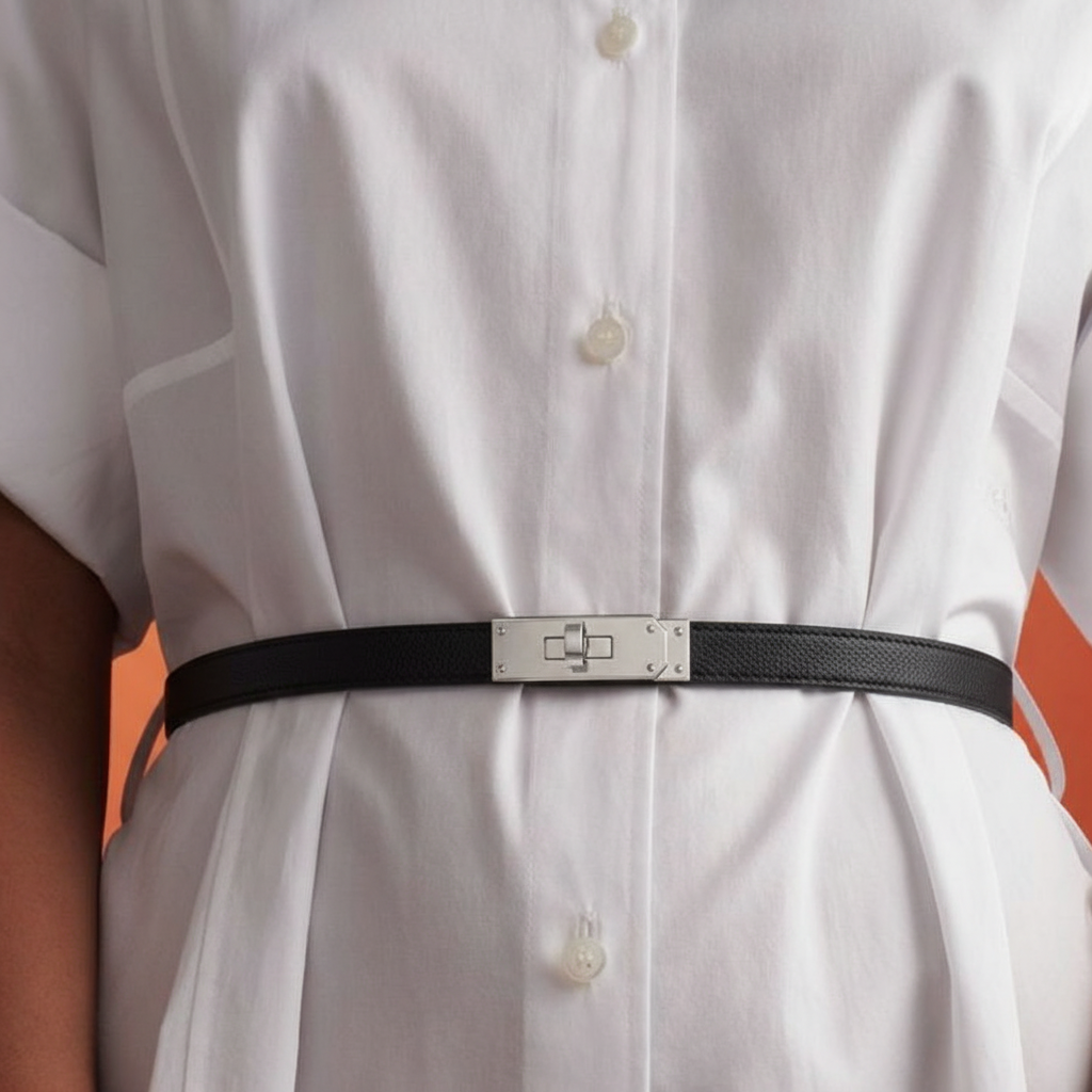 Adjustable Belt Paris - Black Silver