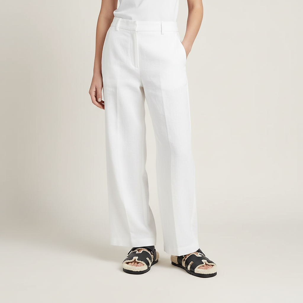 Sandals Roma - Black & White Fur / Winter Edition