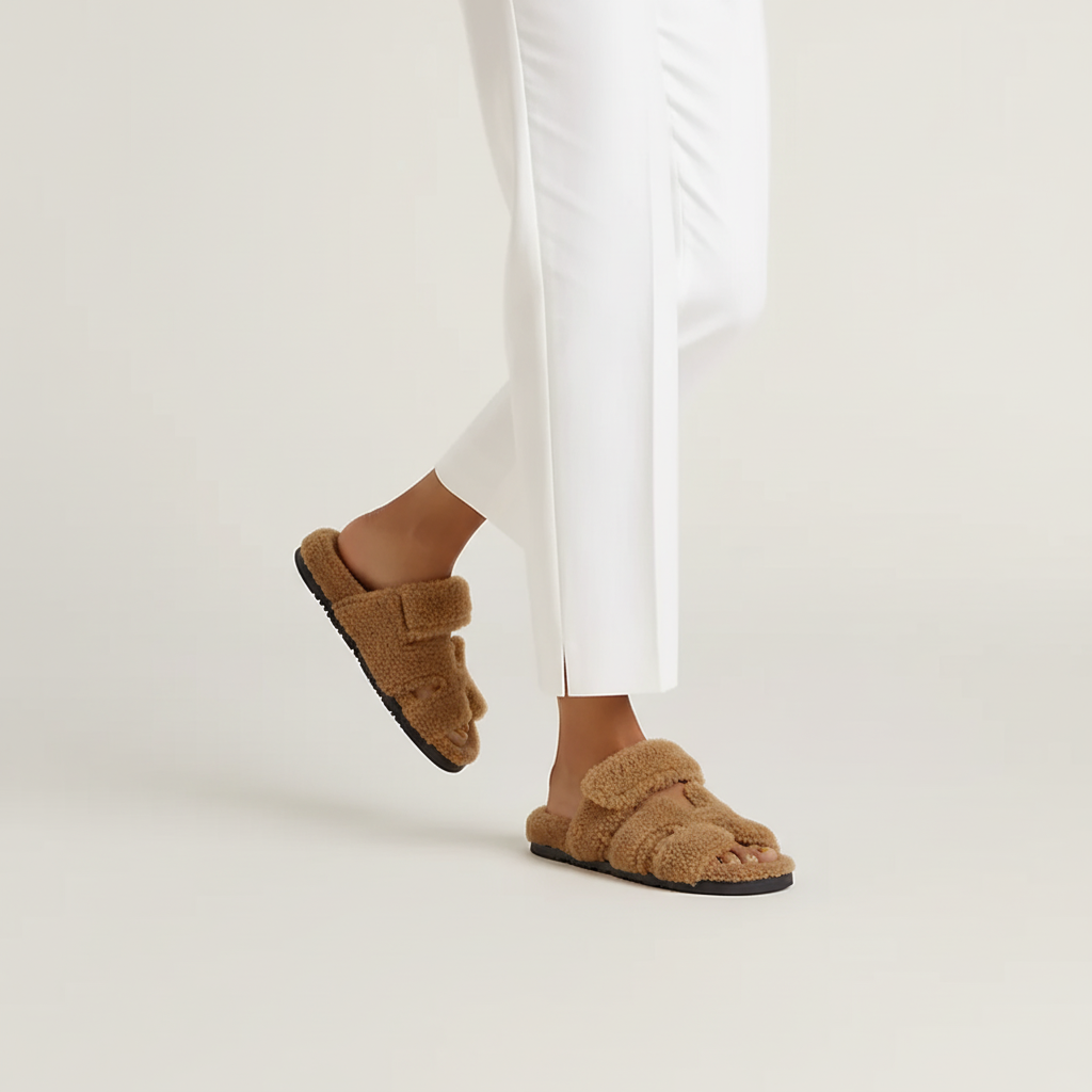 Sandals Roma - Brown Fur / Winter Edition