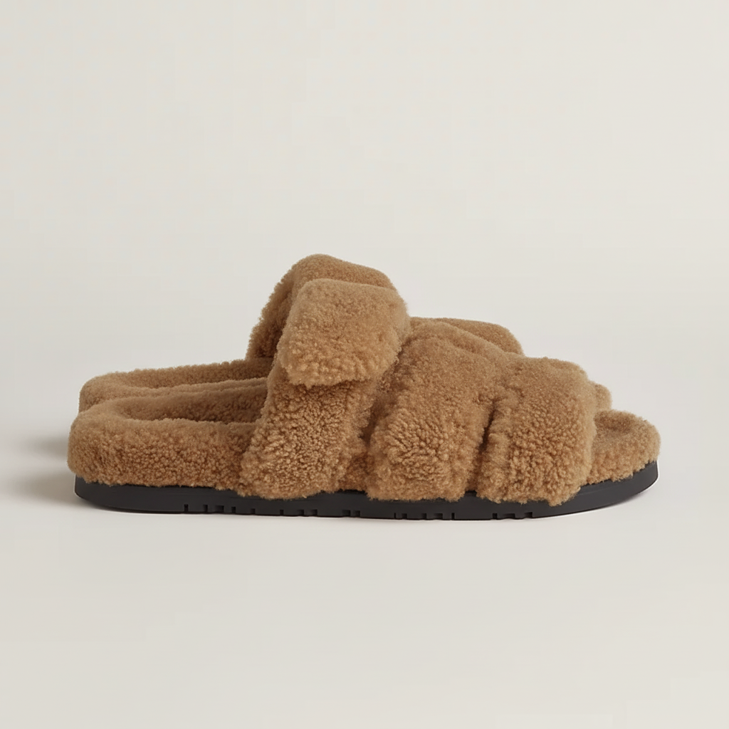Sandals Roma - Brown Fur / Winter Edition