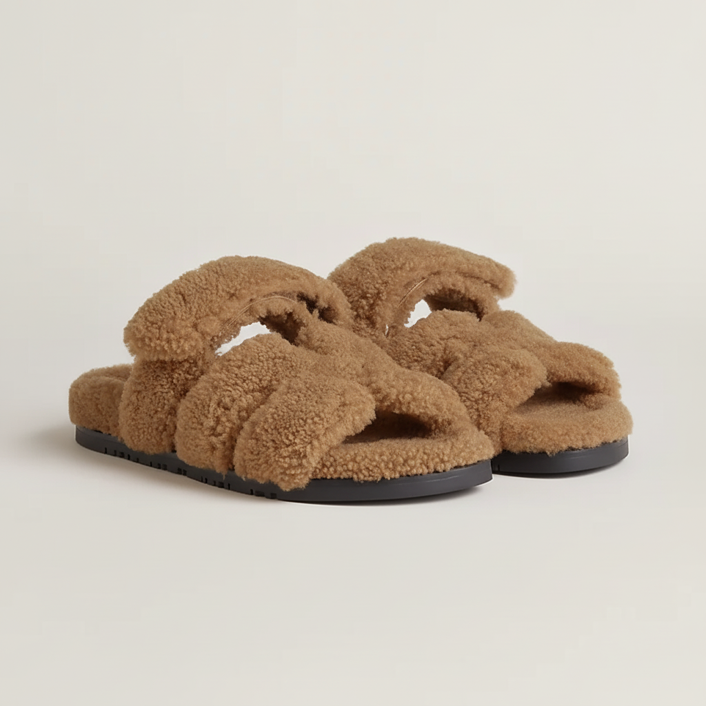Sandals Roma - Brown Fur / Winter Edition
