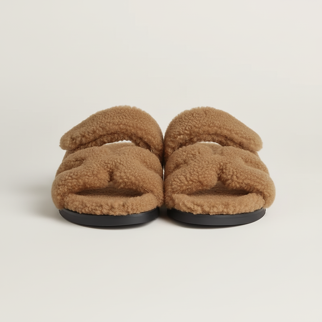Sandals Roma - Brown Fur / Winter Edition
