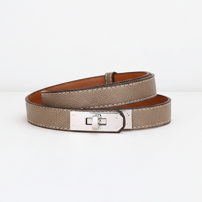 Adjustable Belt Paris - Taupe Silver