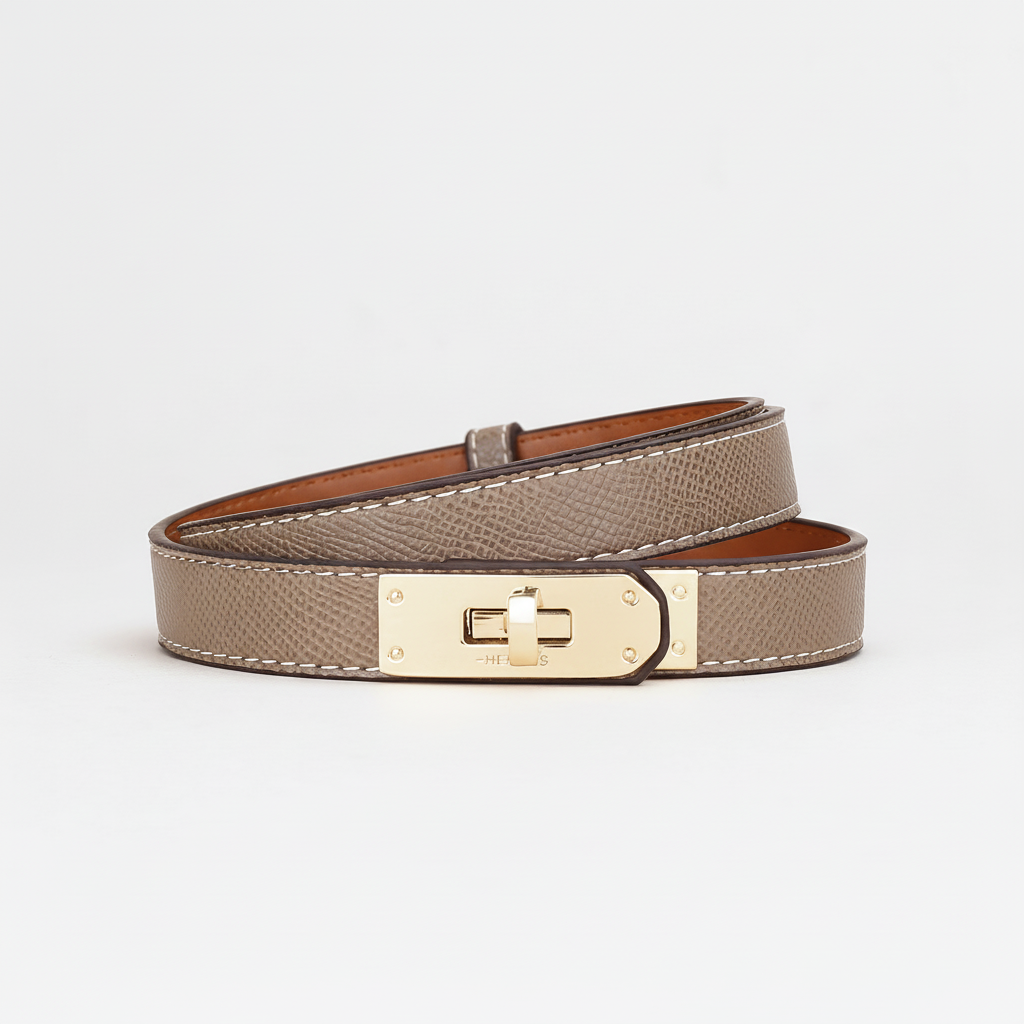 Adjustable Belt Paris - Taupe Gold