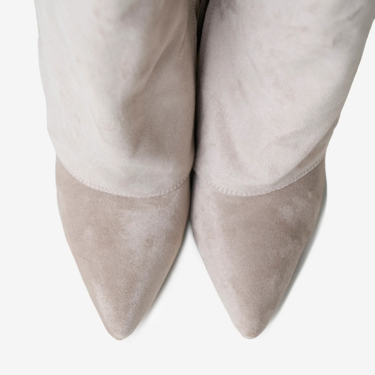 Suede High Boots New York - Taupe