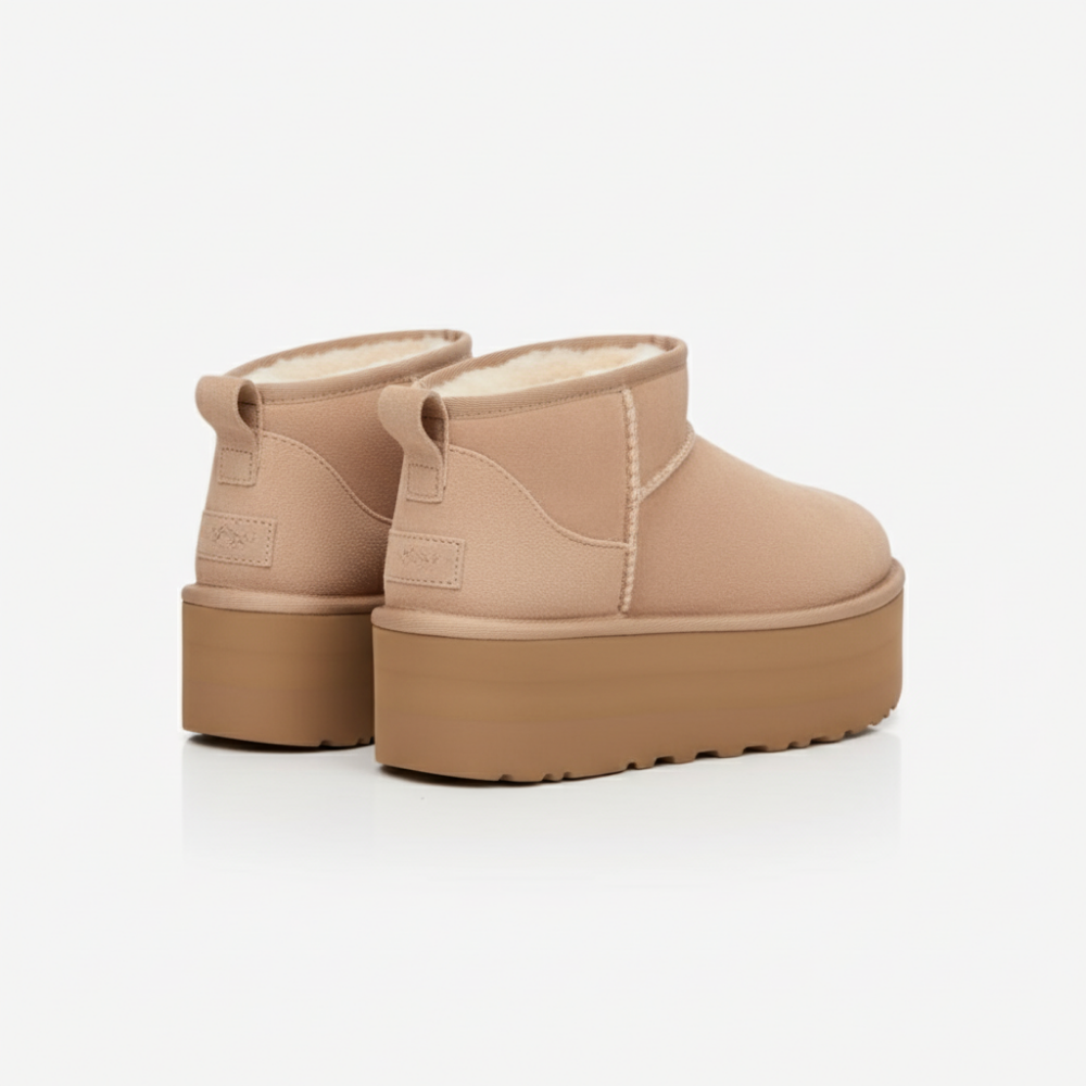 Mini Platform Ankle Boot Sydney - Beige