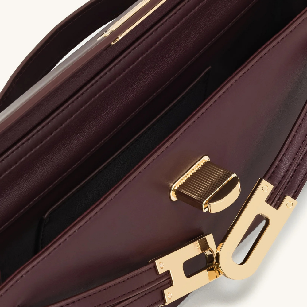 Top Handle Bag Clémence - Burgundy