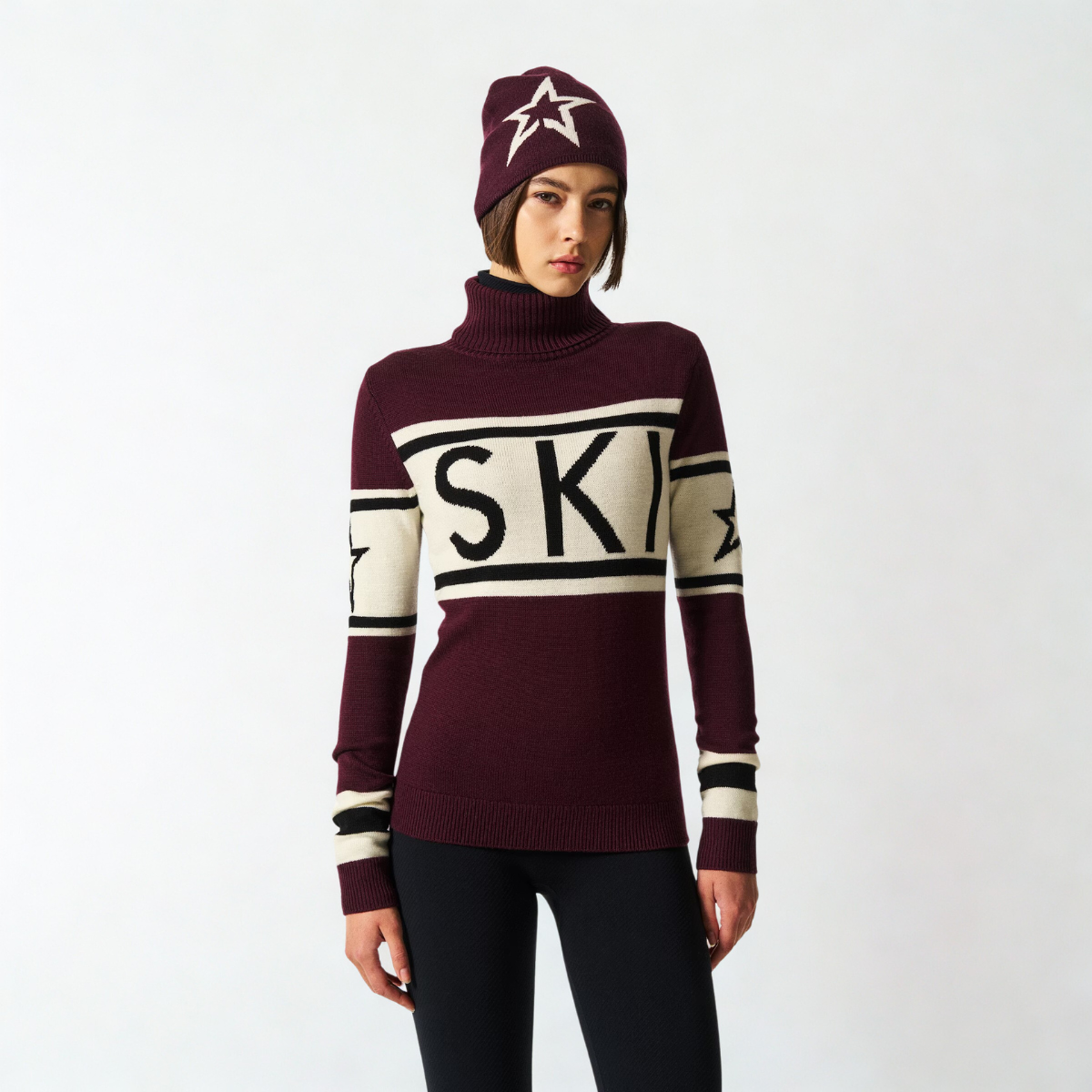 Knit Sweater Chamonix - Burgundy