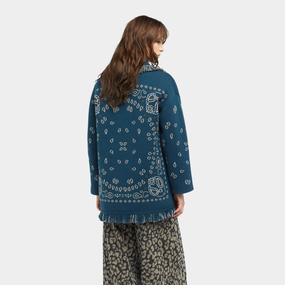 Cardigan bandana Persia - Petrol Blue