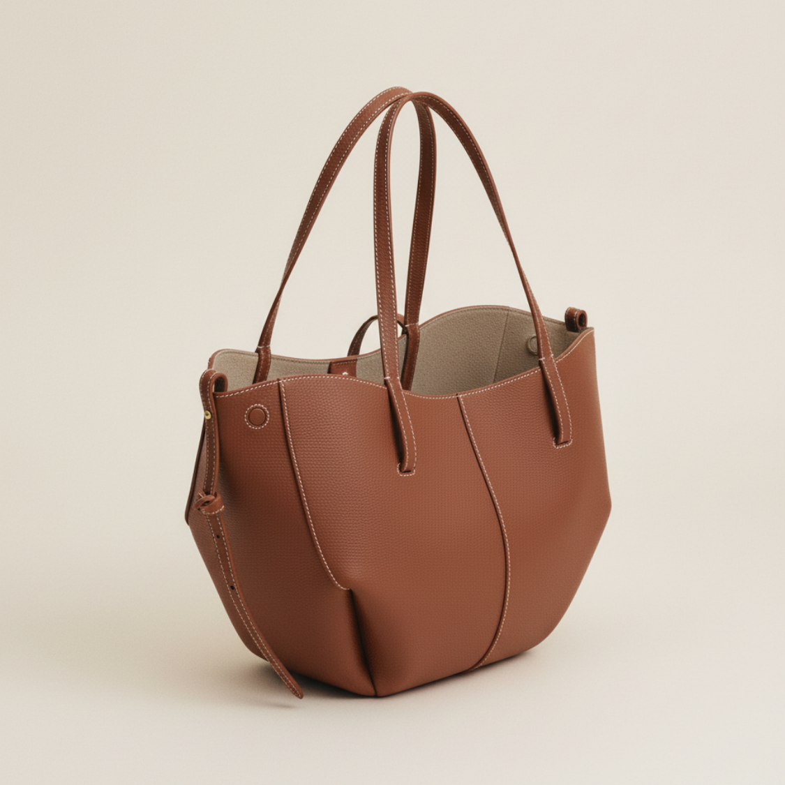 Mini Tote Bag Stella - Cognac