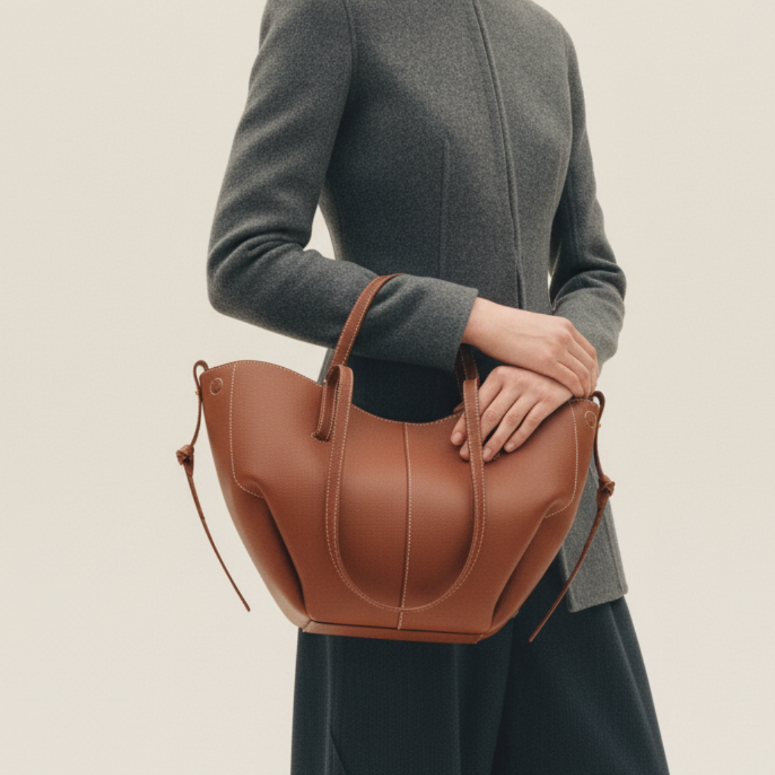Mini Tote Bag Stella - Cognac