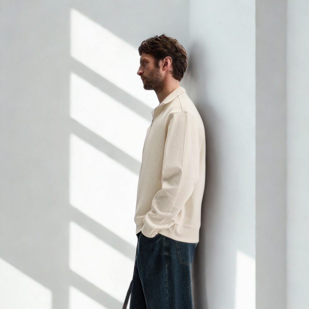 Zip Sweat Oslo - White