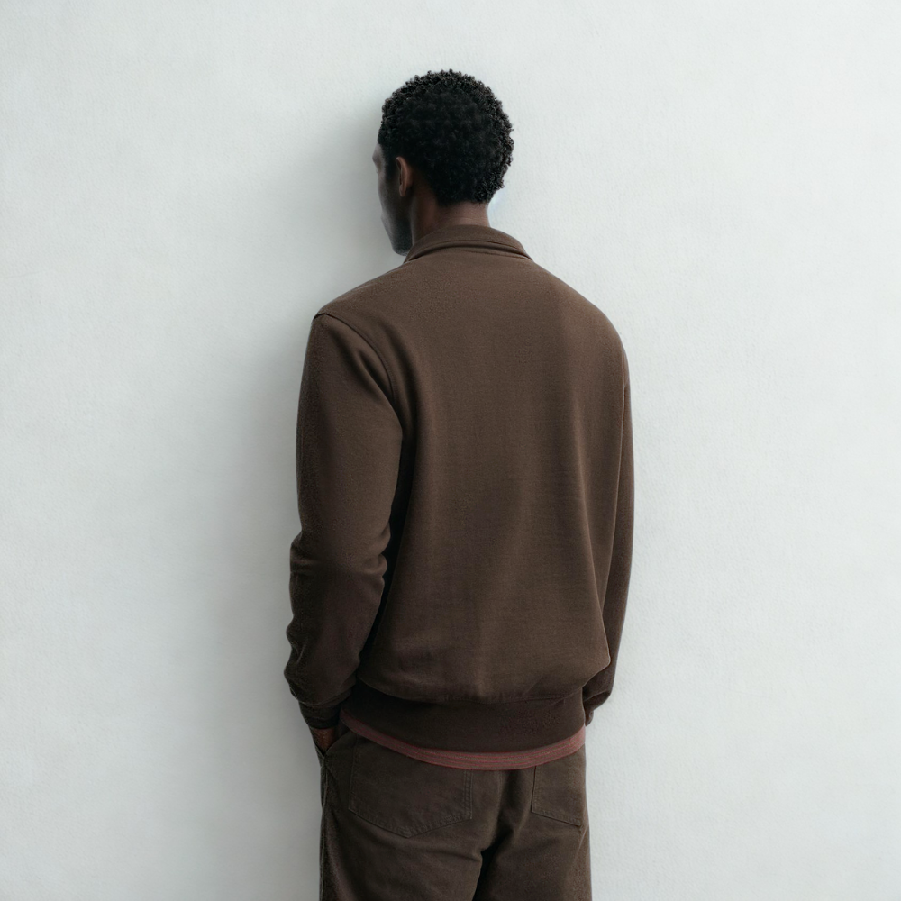 Zip Sweat Oslo - Brown