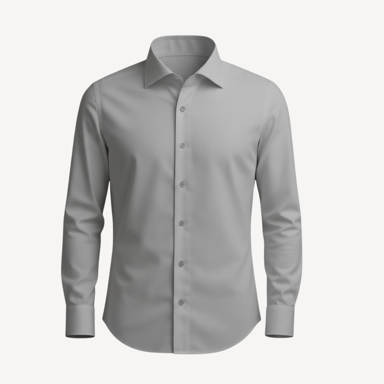 Anti-Wrinkle Slim Fit Shirt Manhattan - Gray