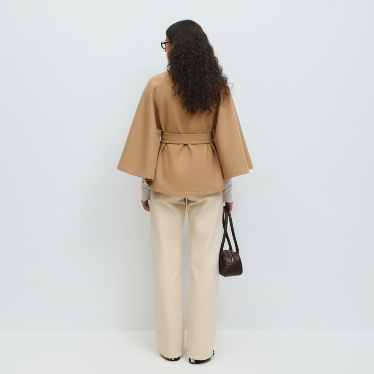 Belt Cape Coat Rivoli - Camel